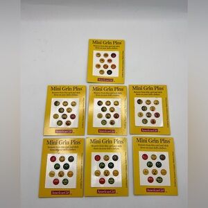 Vintage American Girl Mini Grin Pins – Pleasant Company (1998) – Lot of 7 Cards